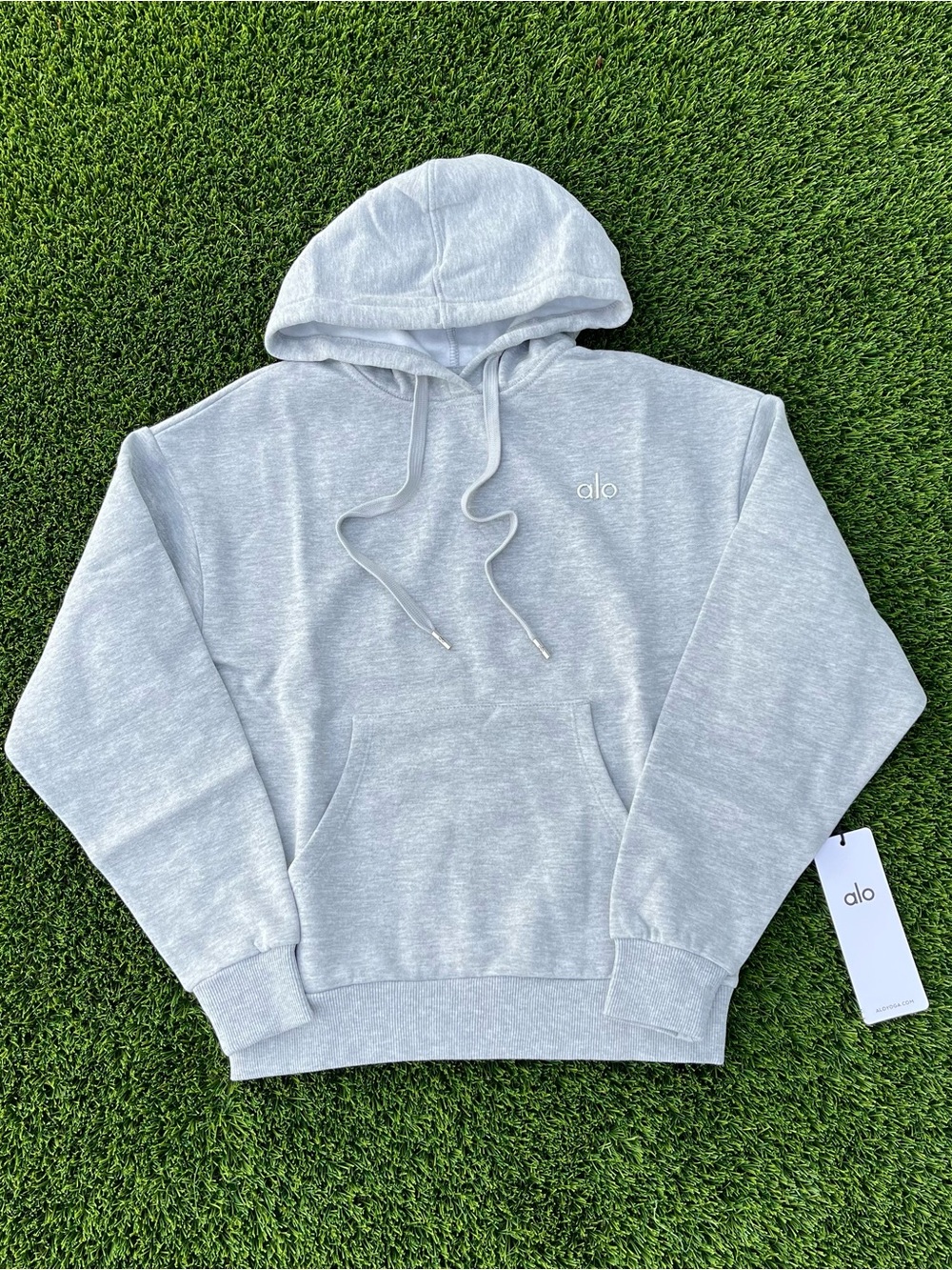 ALO Yoga Light Gray Men's Pullover Hoodie